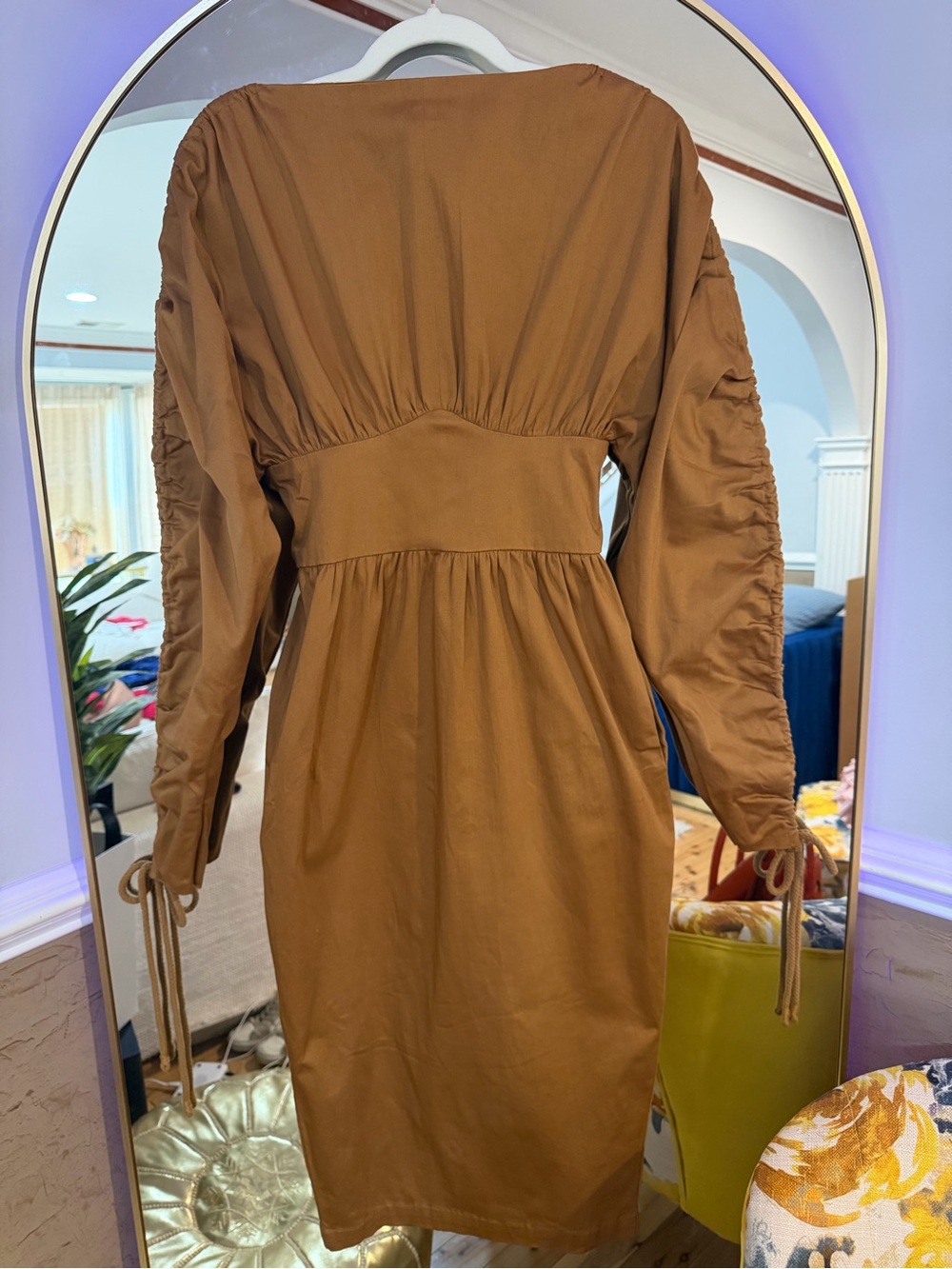 NWT Andrea Iyamah Palla Dress in the color Camel ~ Various Sizes MSRP $385
